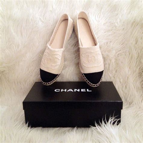 chanel two tone espadrilles|chanel espadrilles.